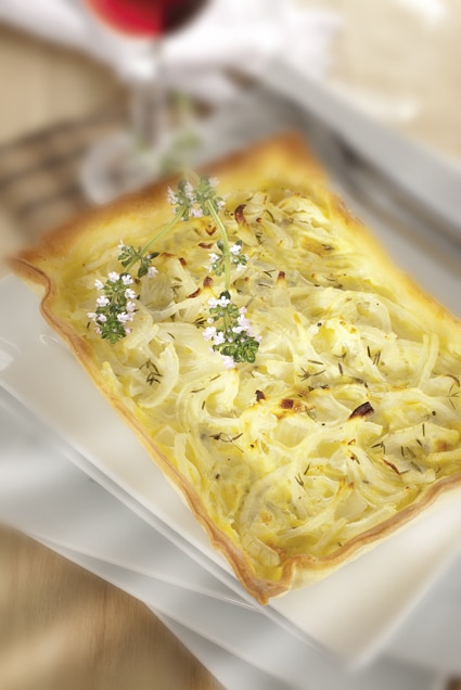 quiche aux oignons